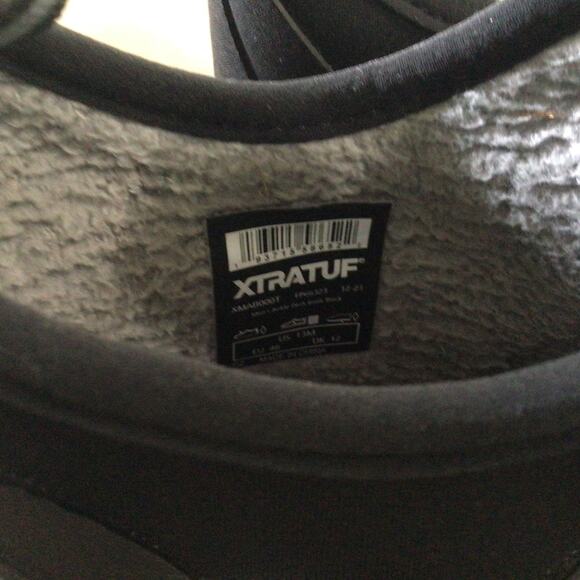 Xtratuf Mens Fleece Lined Ankle Deck Boot Waterproof Black Size 13 Pull On Boot - Picture 5 of 5